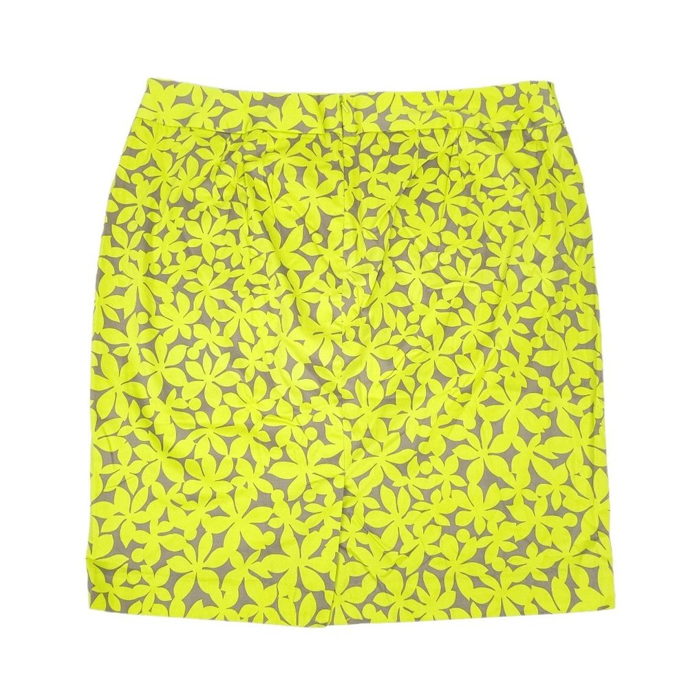 Lane Bryant Pencil Skirt NEW Classic Straight Green Taupe Women Size 20 Floral - Picture 2 of 9
